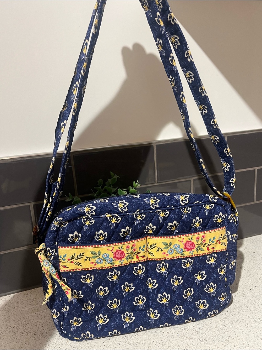 Vera Bradley Quilted Floral Denim Shoulder Bag Purse Vintage Y2K - Picture 16 of 16